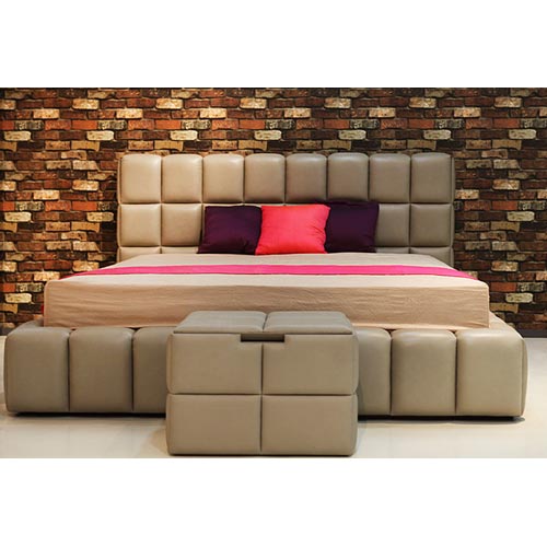 Leather Bed Ivory Valley