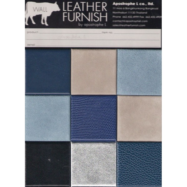 Leather Wall Decoration Blue