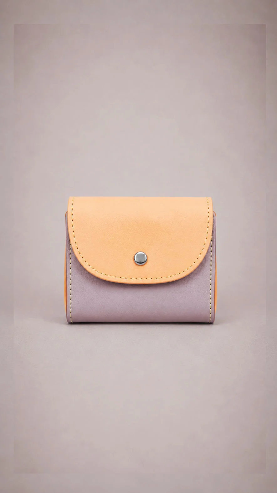 Tulip Collection | กระเป๋าใส่เหรียญหนังแท้ใบจิ๋ว สีพาสเทล รุ่น 2697