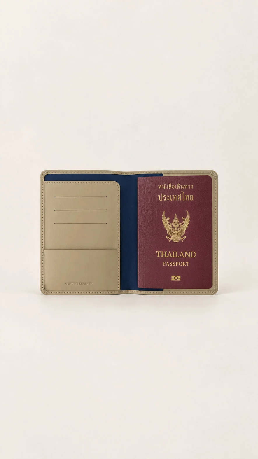 ปกพาสปอร์ตหนังแท้ ลายปั๊มเฉพาะ | รหัส 2504