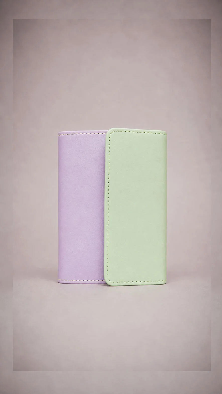 Tulip Collection | กระเป๋าสตางค์หนังแท้ 3 พับ โทนสีพาสเทล สำหรับผู้หญิง