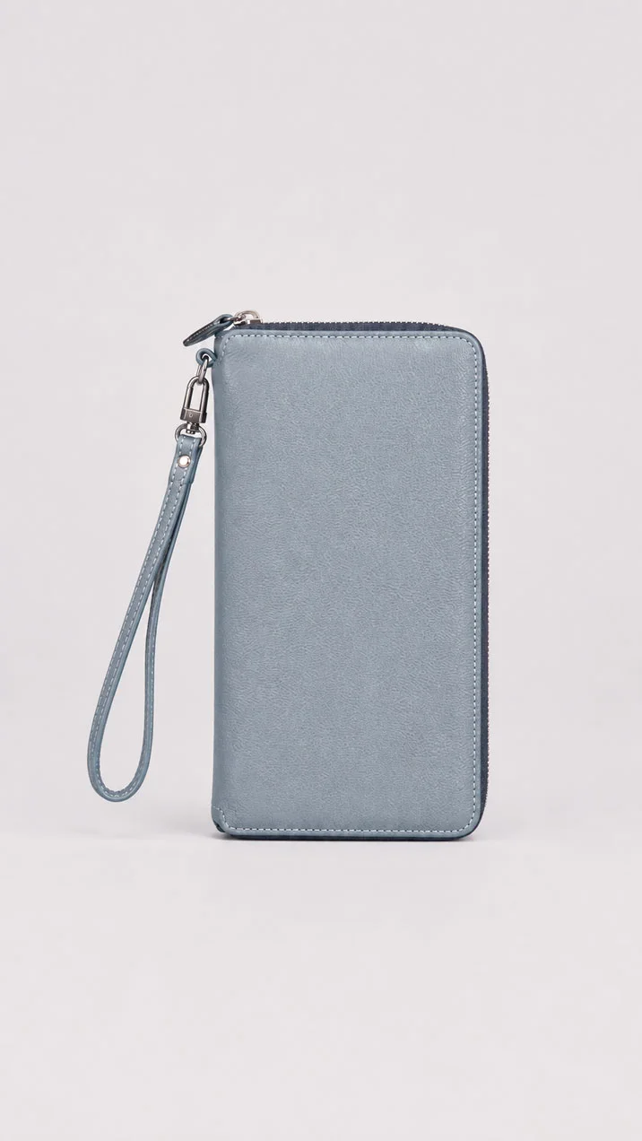 กระเป๋าใส่เอกสารเดินทางหนังแท้ลายลิ้นจี่ (Leather Travel Wallet) – โรงงานรับผลิต OEM Leather Mine
