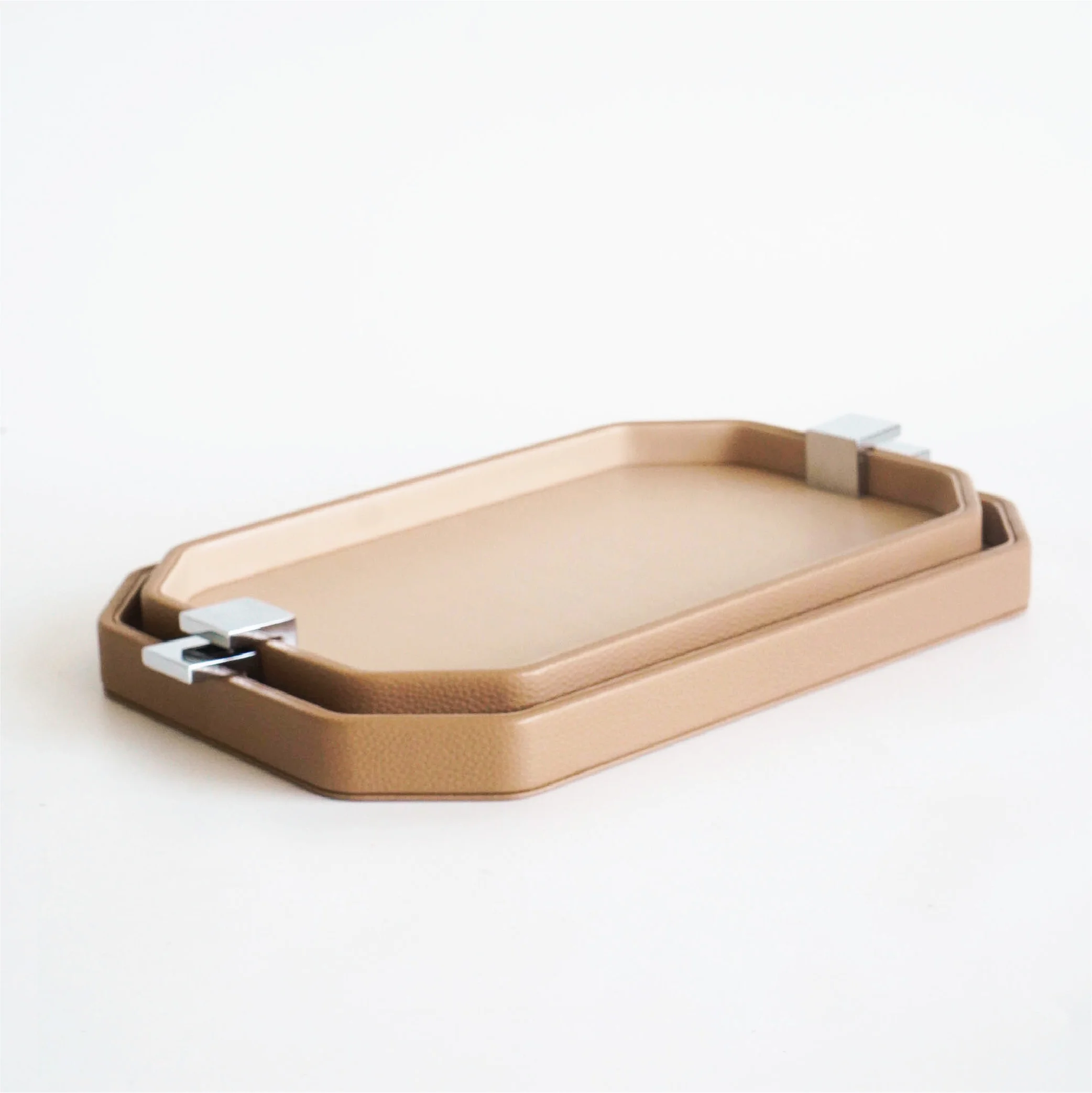 octagon-beige-pu-leather-tray-4053-1
